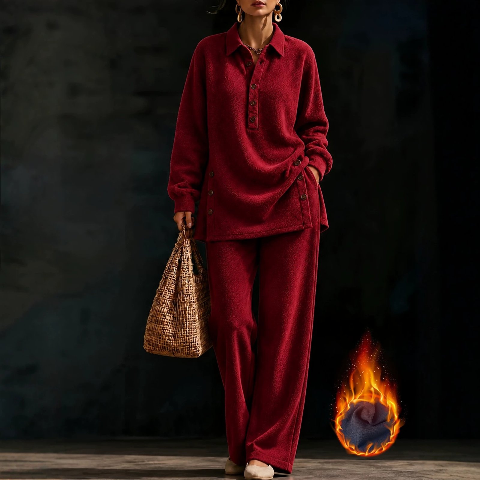 Casual Two-Piece Loungewear Set - Image 9