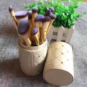 12 piece Makeup brush set with bucket