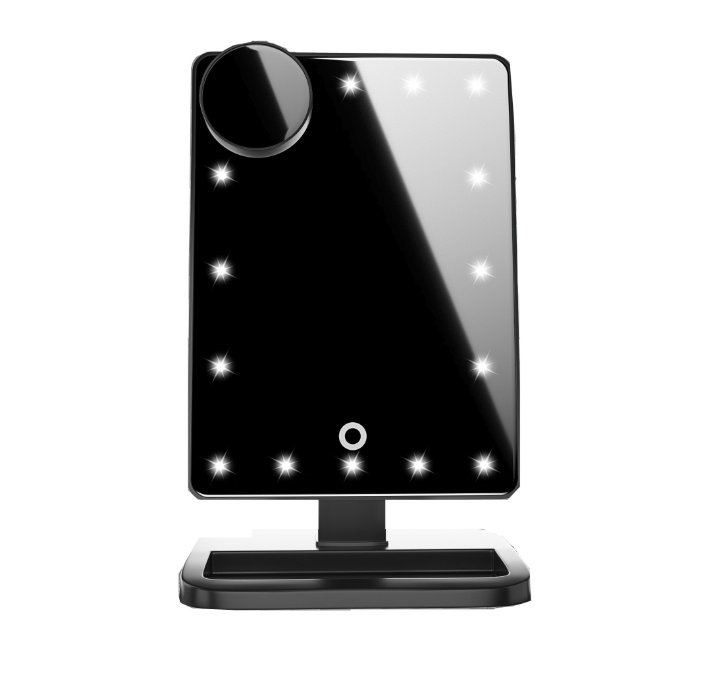 Touch Screen Makeup Mirror With 20 LED Light Bluetooth Music Speaker - Image 5