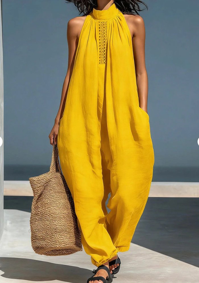 Women's Sleeveless Casual Loose Jumpsuit - Image 6