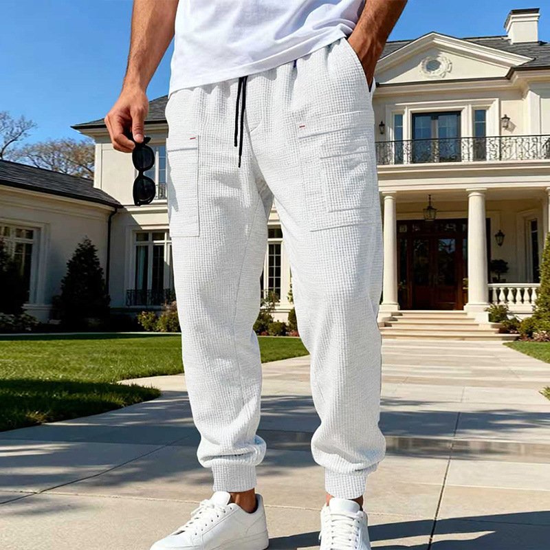 Mens Loose-fit Casual Breathable Pants - Image 5