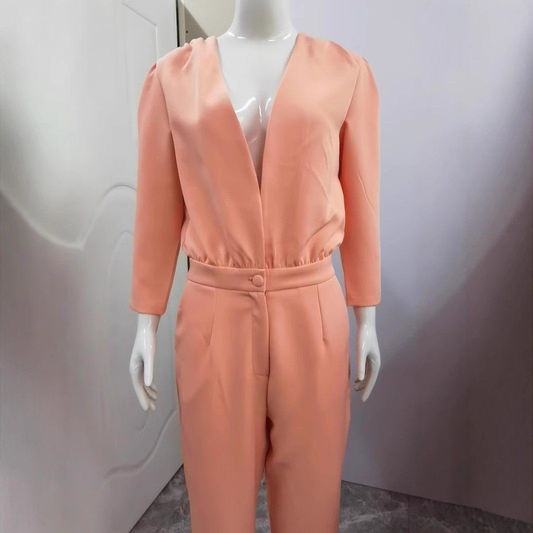 V-neck Casual Jumpsuit - Image 4