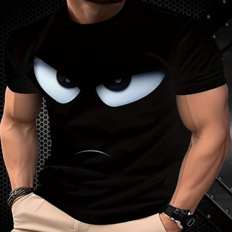 Black-eye Short-sleeve Crew-neck T-shirt