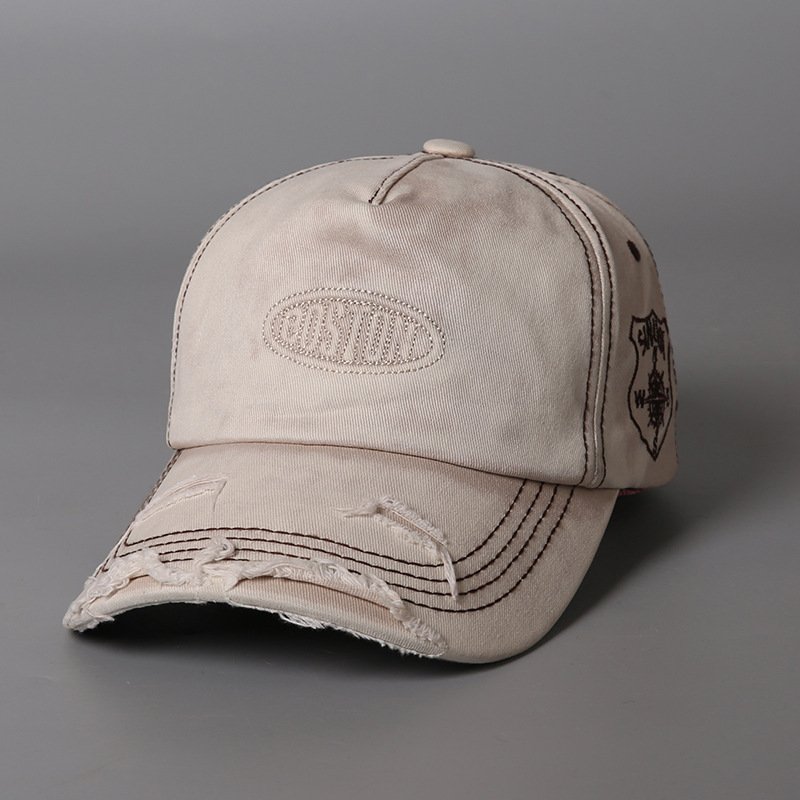 Retro Distressed Ripped Cap - Image 7