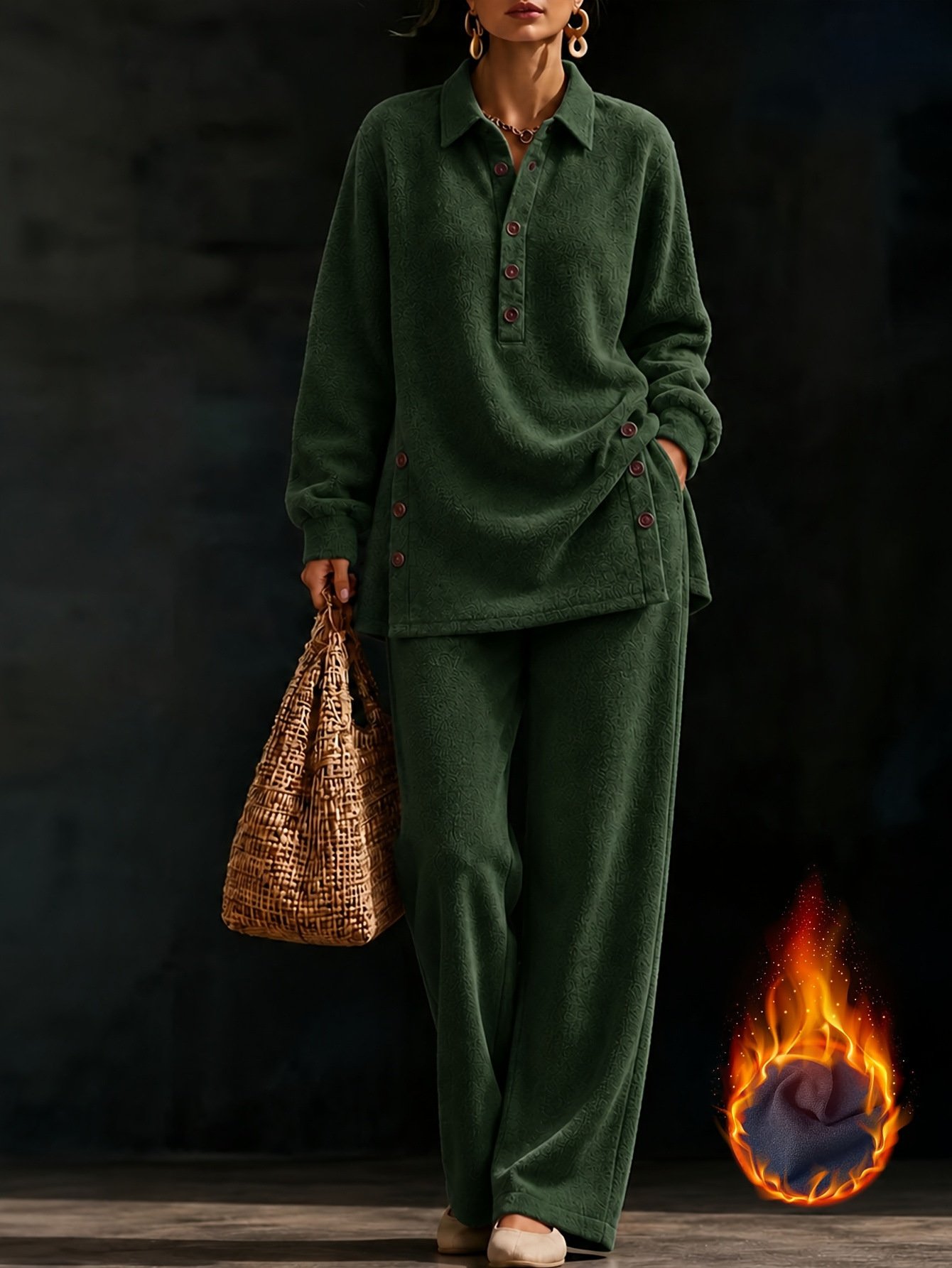 Casual Two-Piece Loungewear Set - Image 3