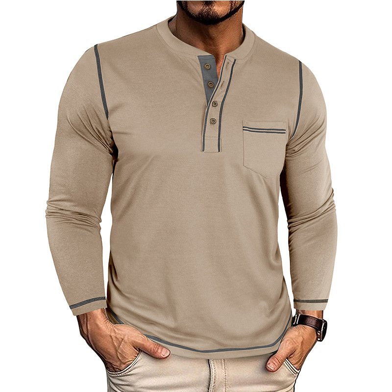 Men's Henley Pocket With Long Sleeves - Image 3