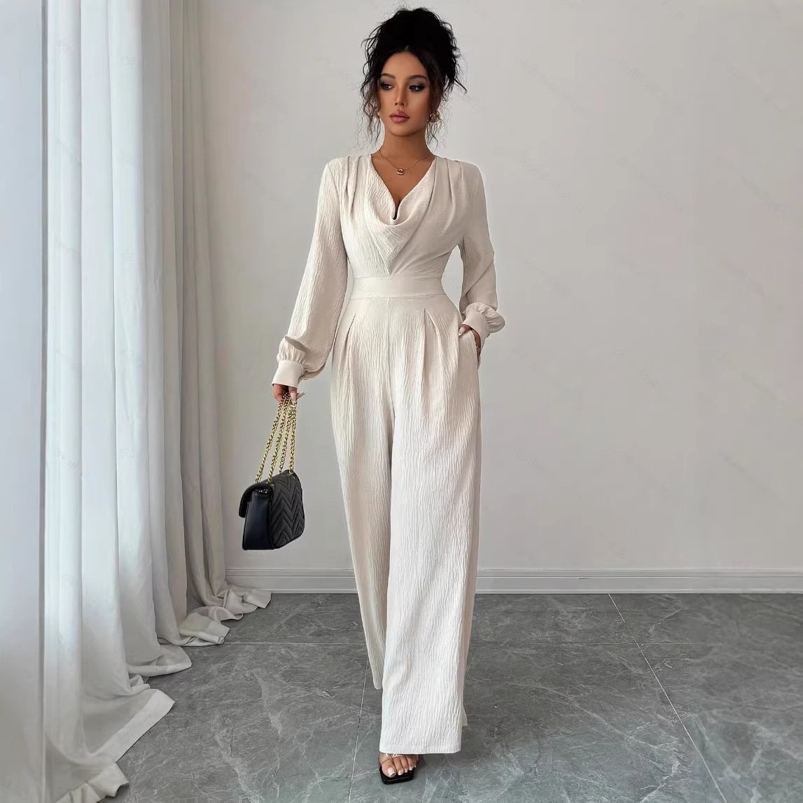 Women's Long-Sleeve Jumpsuit - Image 2