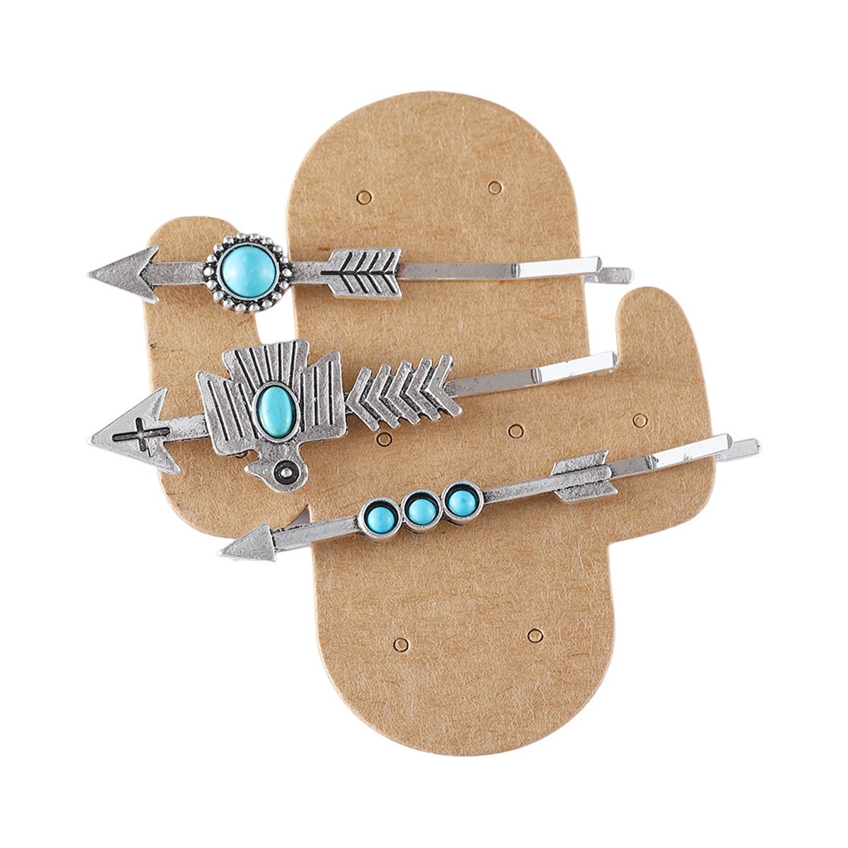 Bohemian Style Turquoise-encrusted Bobby Pin Hair Clip Set, A Popular - Image 6