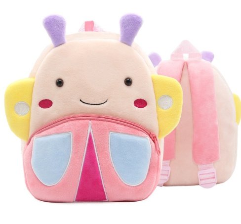 Children School Backpack Cartoon Rainbow Design Soft Plush Material For Toddler Baby Girls Kindergarten Kids School Bags - Image 5