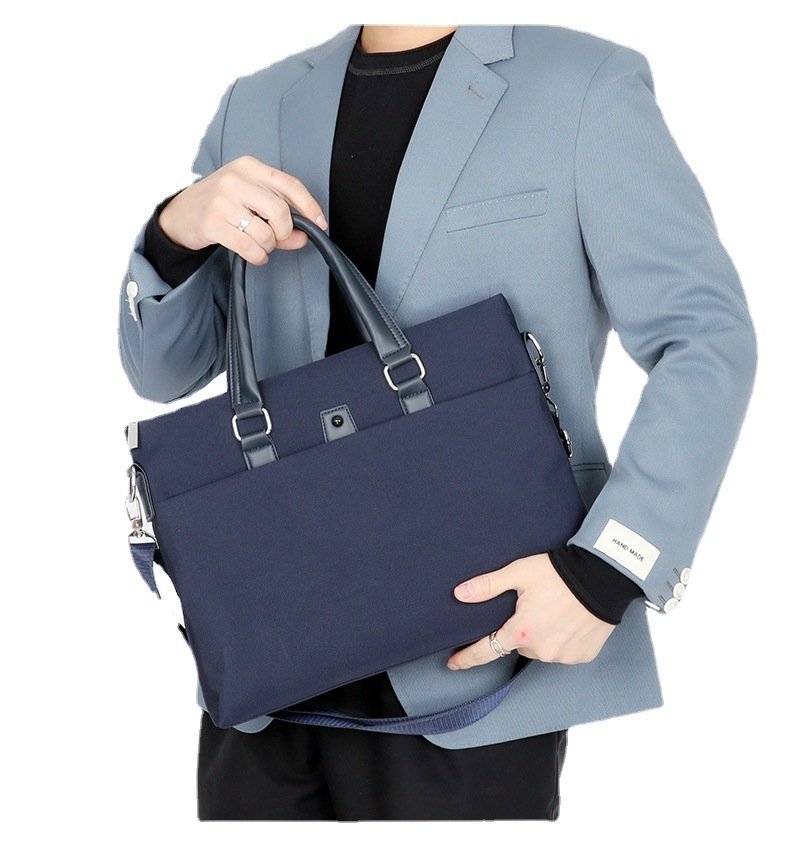 Men's Portable Horizontal Oxford Cloth Shoulder Crossbody Trendy Brand Bags - Image 4
