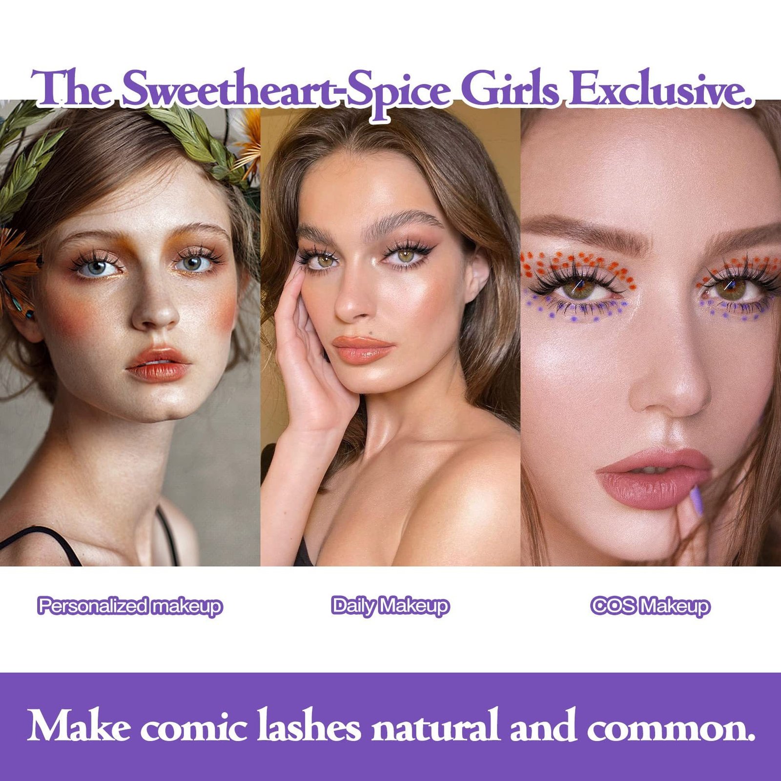 Natural Wispy False Eyelashes - Image 2