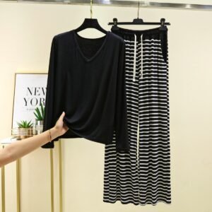 Long-sleeved Pajamas Pants Set