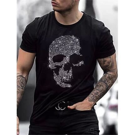 Fashionable Printed Short-Sleeve Men's Top - Image 4