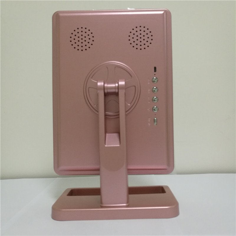 Touch Screen Makeup Mirror With 20 LED Light Bluetooth Music Speaker - Image 3