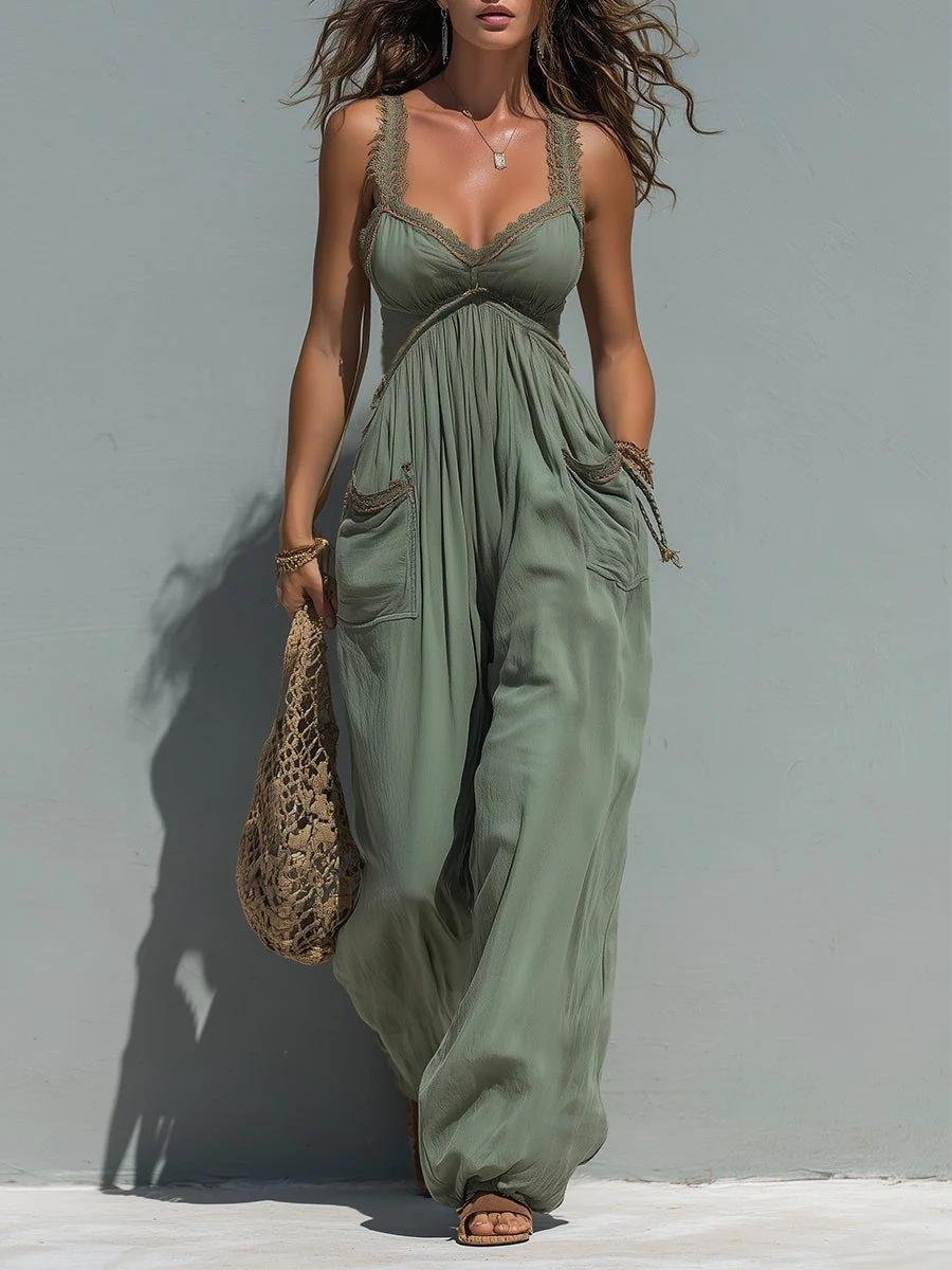 Women's Sleeveless Jumpsuit - Image 4