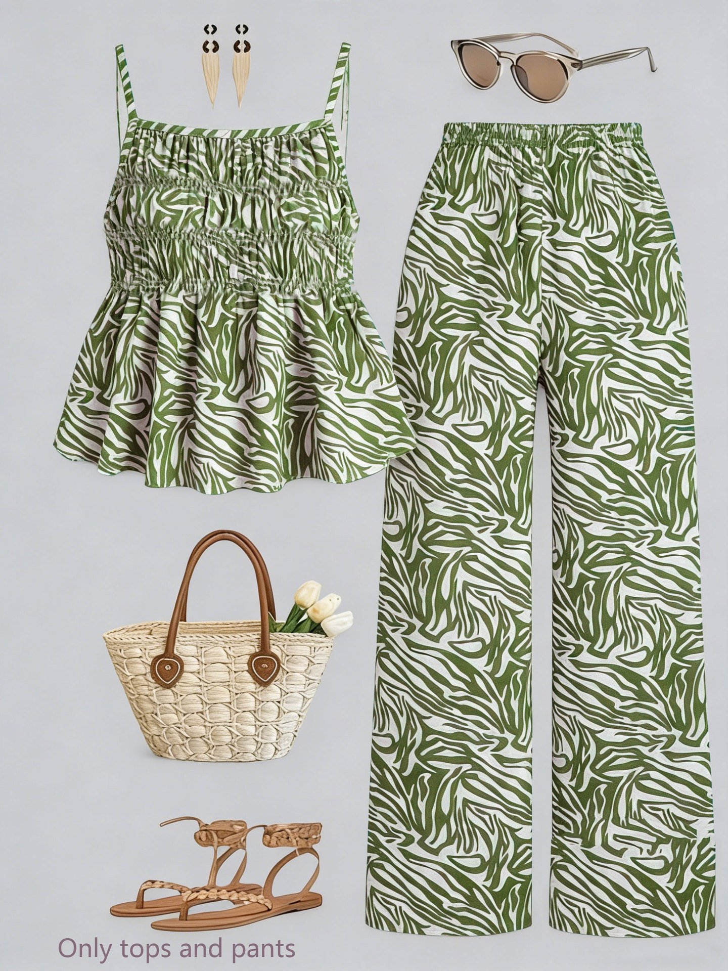 Camisole And Wide-leg Pants Set - Image 7