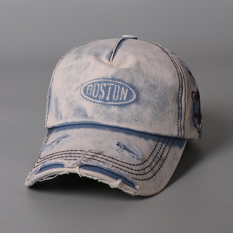 Retro Distressed Ripped Cap - Image 6