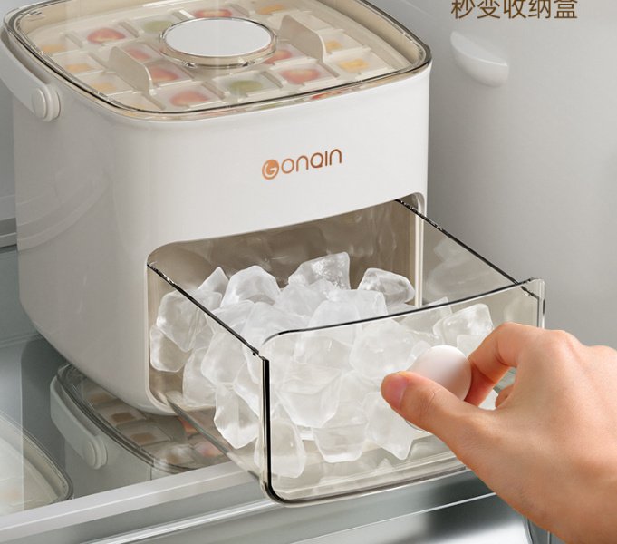 Easy-Press Lid Ice Maker Ice Storage Box - Image 4