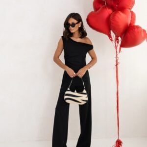 Straight Leg Jumpsuit with Zipper
