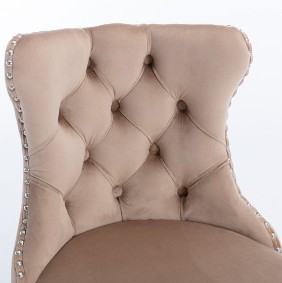 2-piece Set Of Rotating Velvet Bar Stools - Image 5