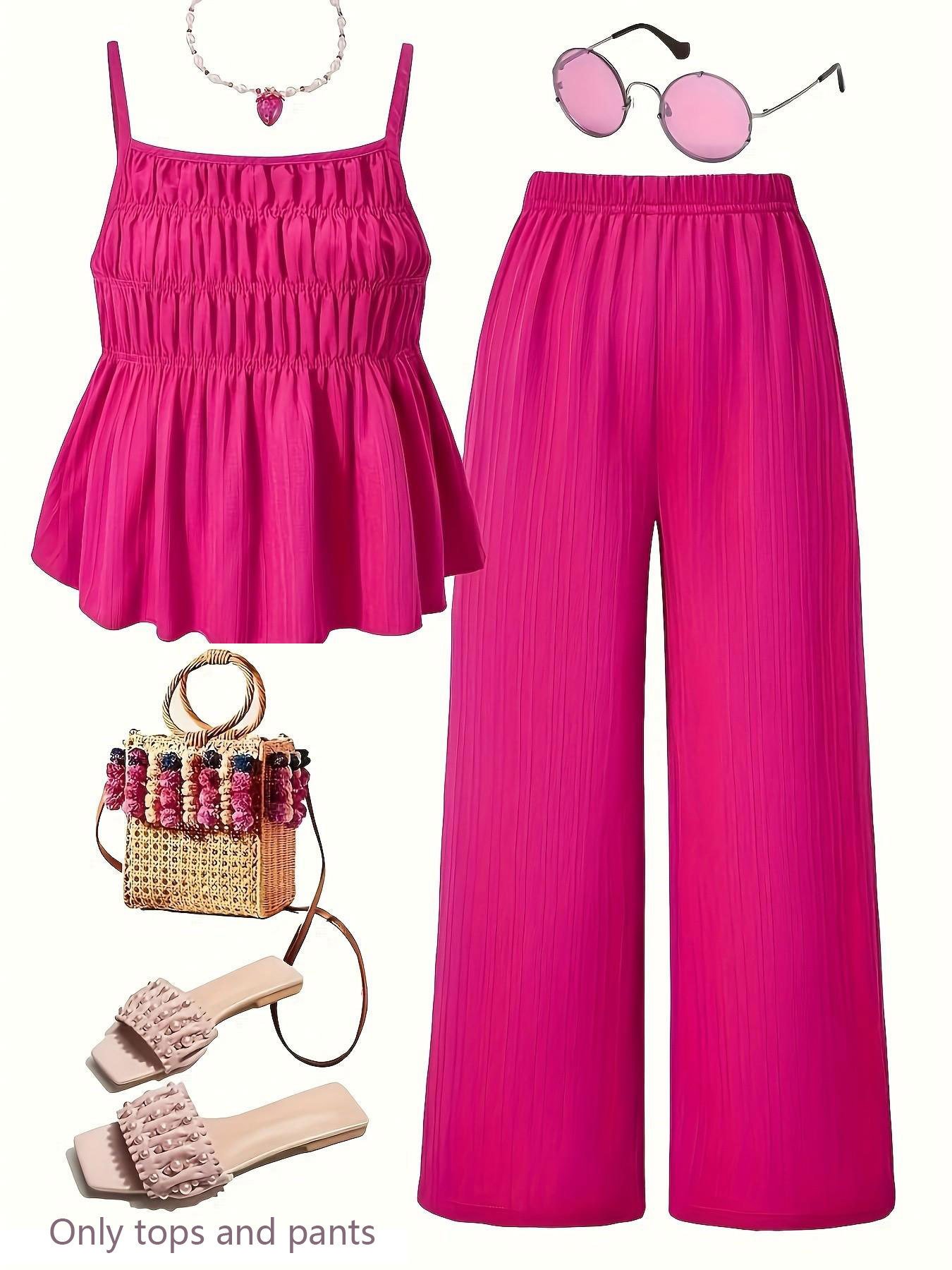 Camisole And Wide-leg Pants Set - Image 3