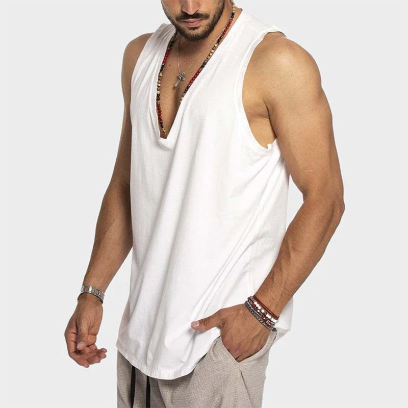 Sleeveless Loose-fitting Vest - Image 3