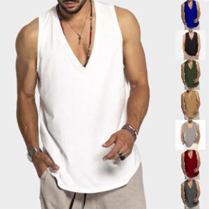Sleeveless Loose-fitting Vest