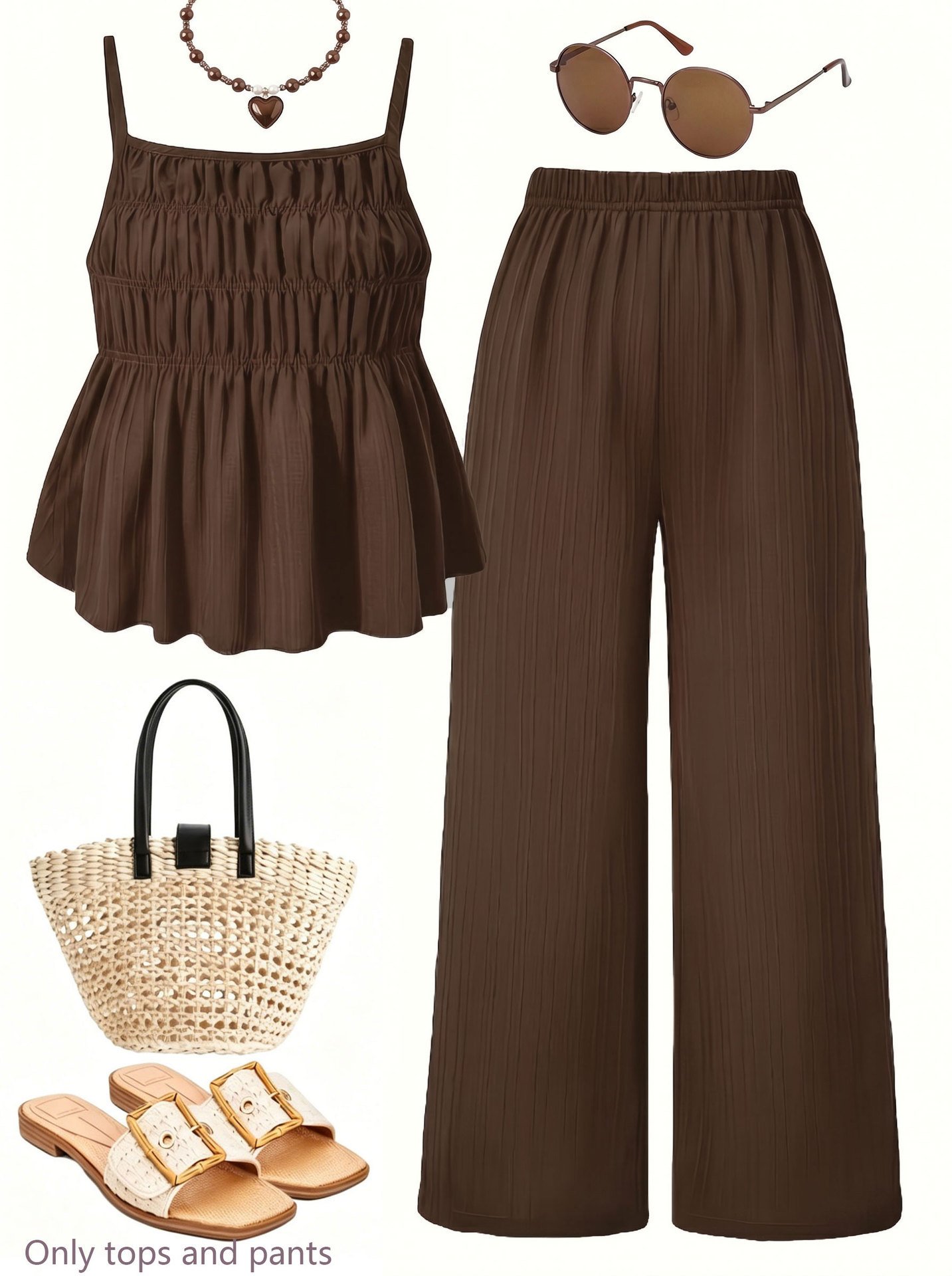 Camisole And Wide-leg Pants Set - Image 6