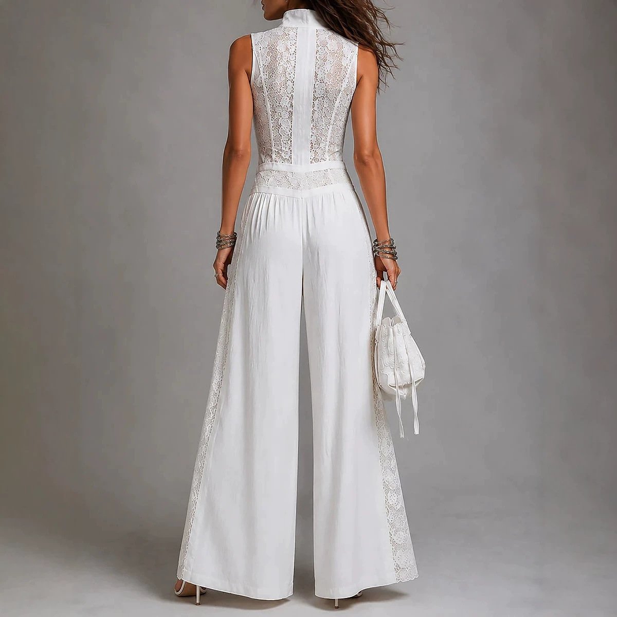 Wide-leg Jumpsuit With Side Cutouts - Image 2
