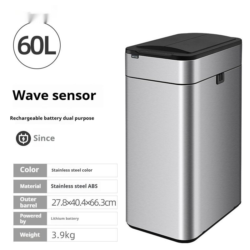 Inductive Ashbin Living Room And Kitchen Large Capacity Deodorant Smart Trash Can - Image 10