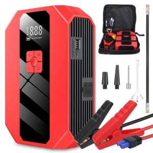 1Pc Portable Car Jump Starter Air Compressor 1500A 400PSI