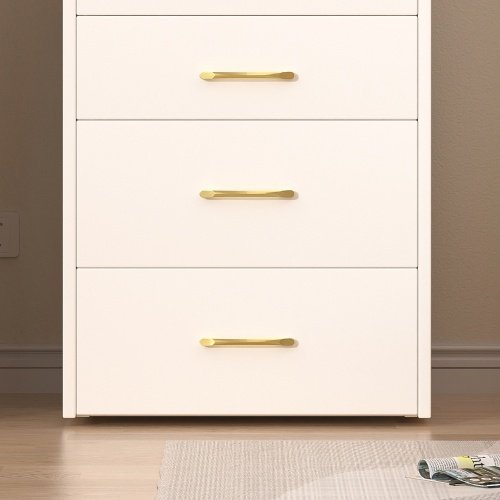 3 In 1 Vanity Desk With Open Top Mirror,Small Make Up Vanity Set With Visible Glass Desktop,Compact Makeup Vanity With 3 Drawers,Dressing Table For Bedroom - Image 2