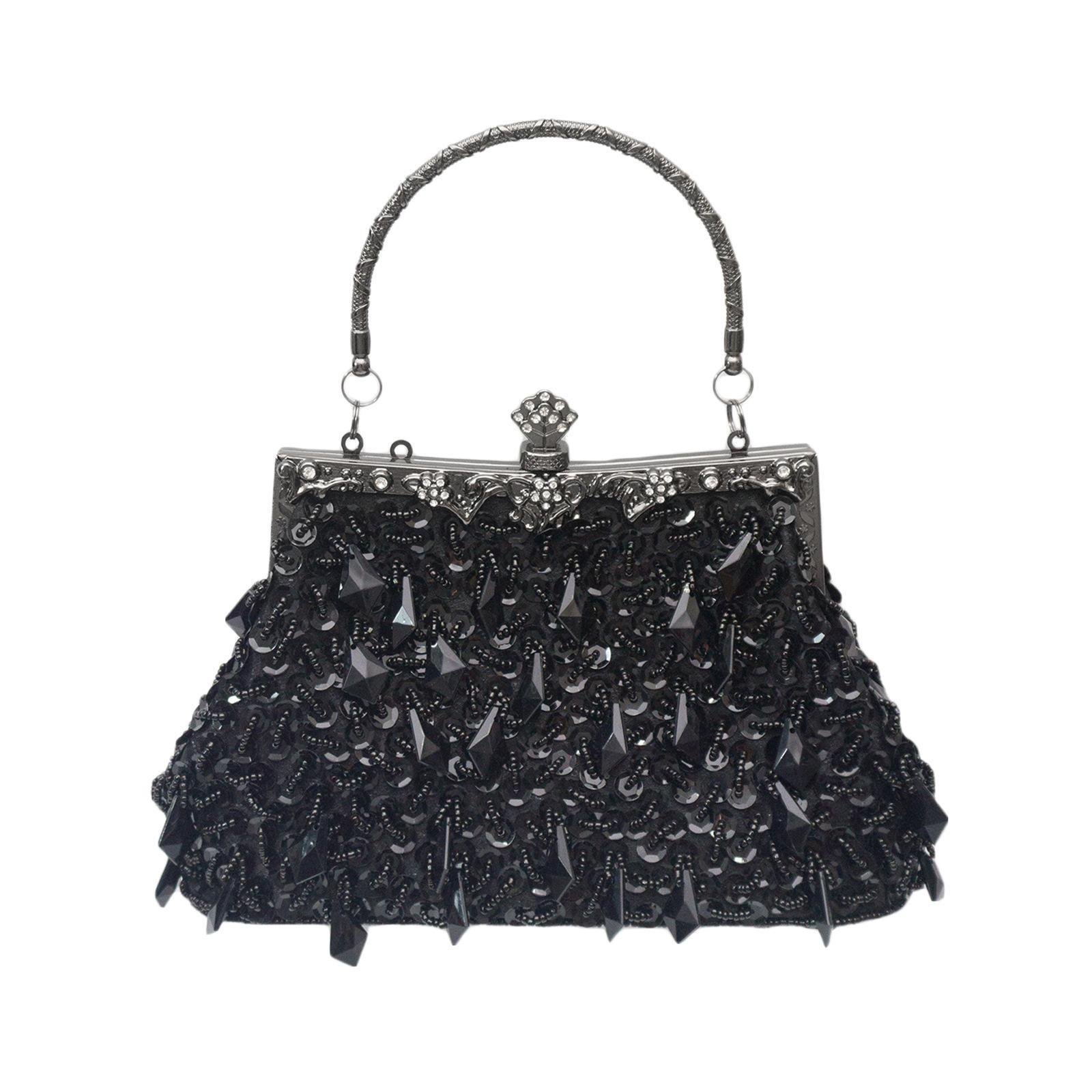 Acrylic Tassel-beaded Handbag With A Coin Purse Closure - Image 4