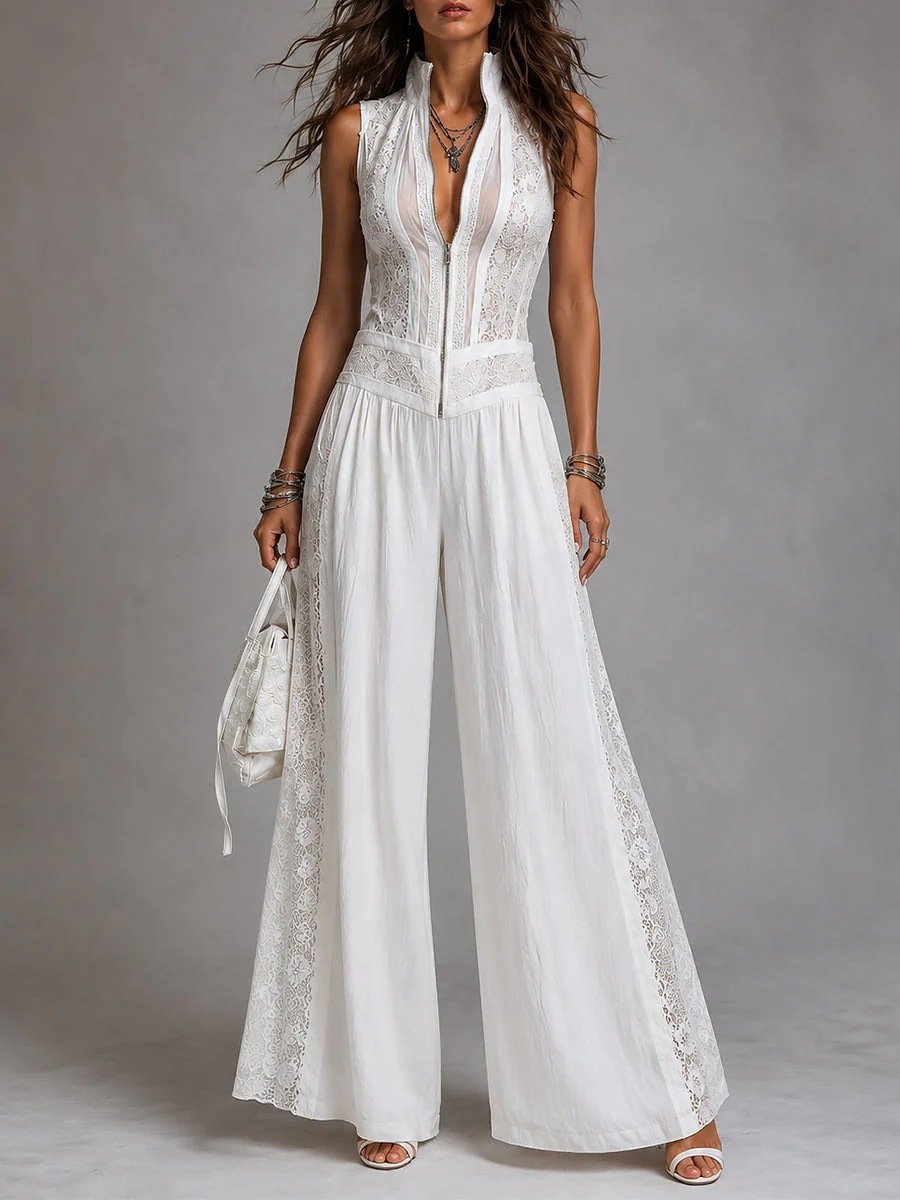 Wide-leg Jumpsuit With Side Cutouts - Image 5