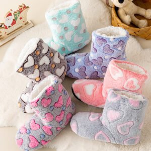 Fleece Lined Extra-thick Children House Shoes
