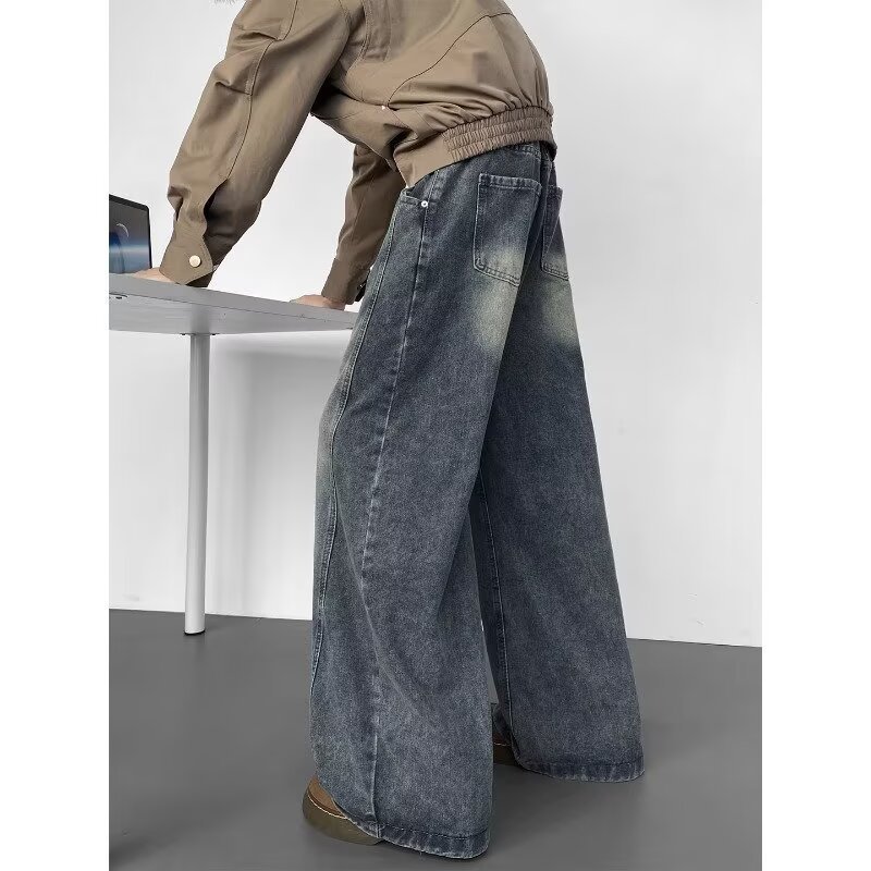 Casual Loose-fit Wide-leg Pants For Men - Image 6