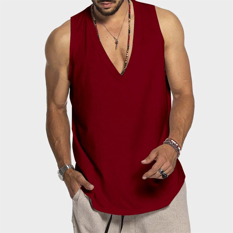 Sleeveless Loose-fitting Vest - Image 9