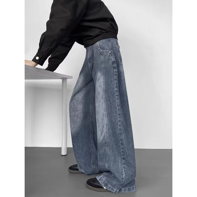 Casual Loose-fit Wide-leg Pants For Men - Image 8