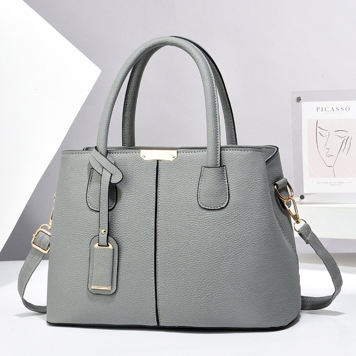 Women PU Leather Handbags Ladies Large Capacity Tote Bag Female Square Shoulder Bags New Fashion Crossbody Bags - Image 3