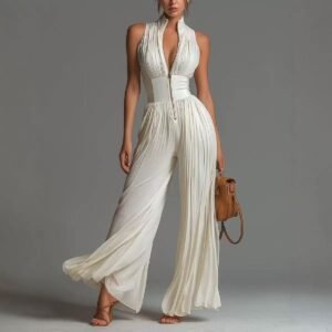 Women's Pleated Jumpsuit