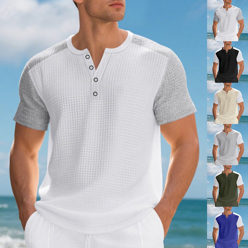 Mens Casual Short-sleeve T-shirt