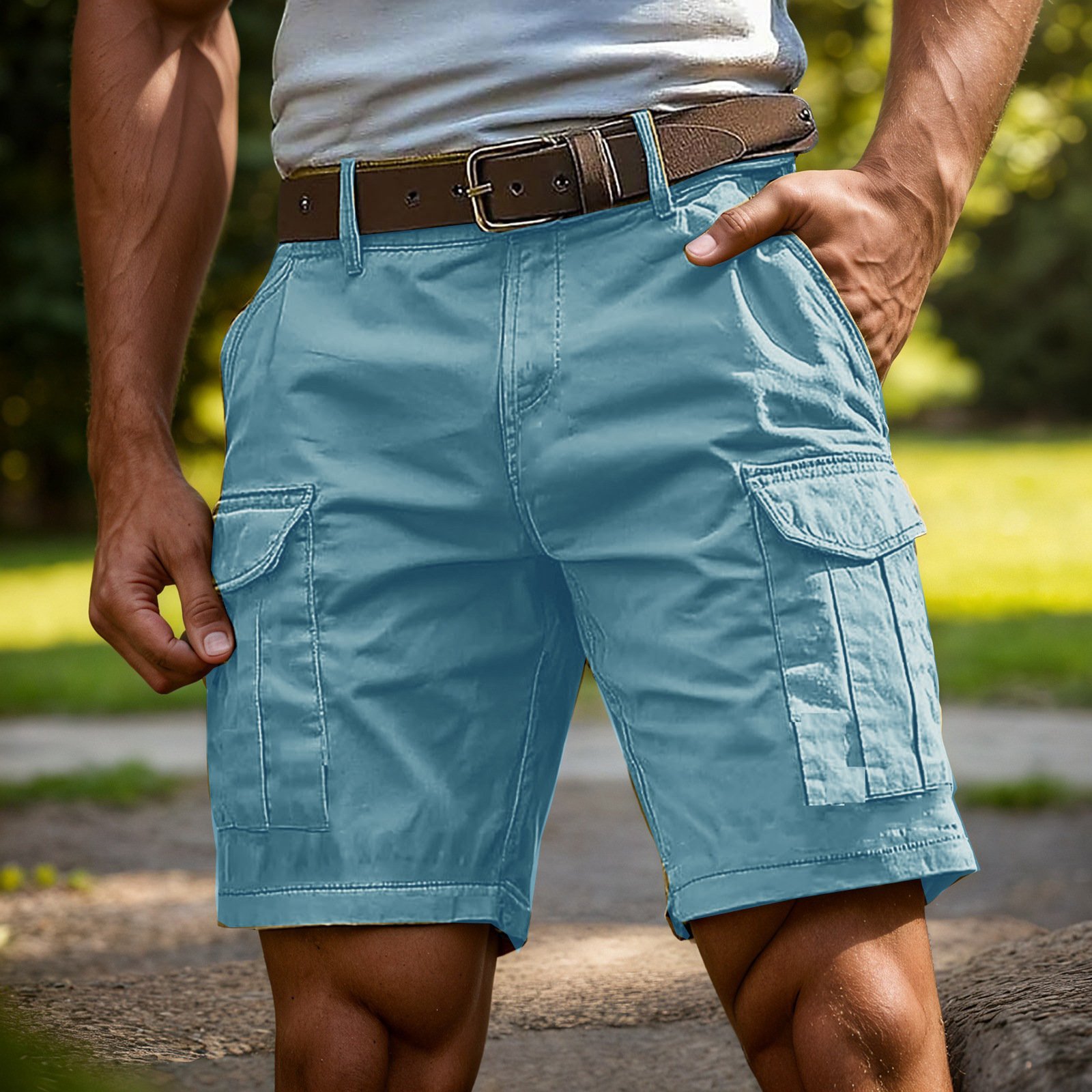 Multi-Pocket Cargo Shorts - Image 6