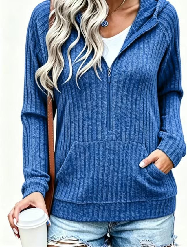 Fashionable Hooded Pullover Loose-fit Casual For Autumn - Image 3