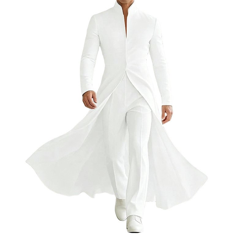 Men's Long Double-Wear Blazer With A Notch Lapel Suit - Image 6