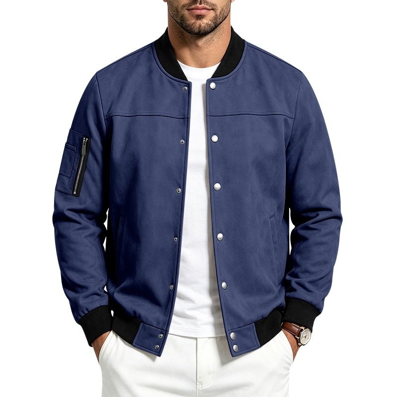 Men's Suede-Blend Casual Jacket - Image 10