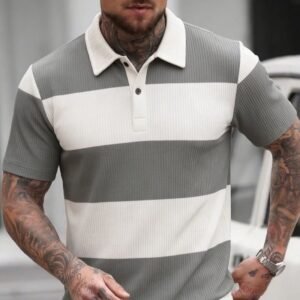 Men's Ribbed striped Top