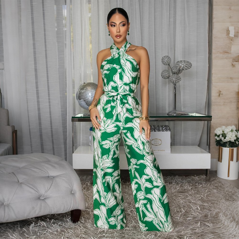 Women's Sexy Halter-neck Sleeveless Jumpsuit - Image 6