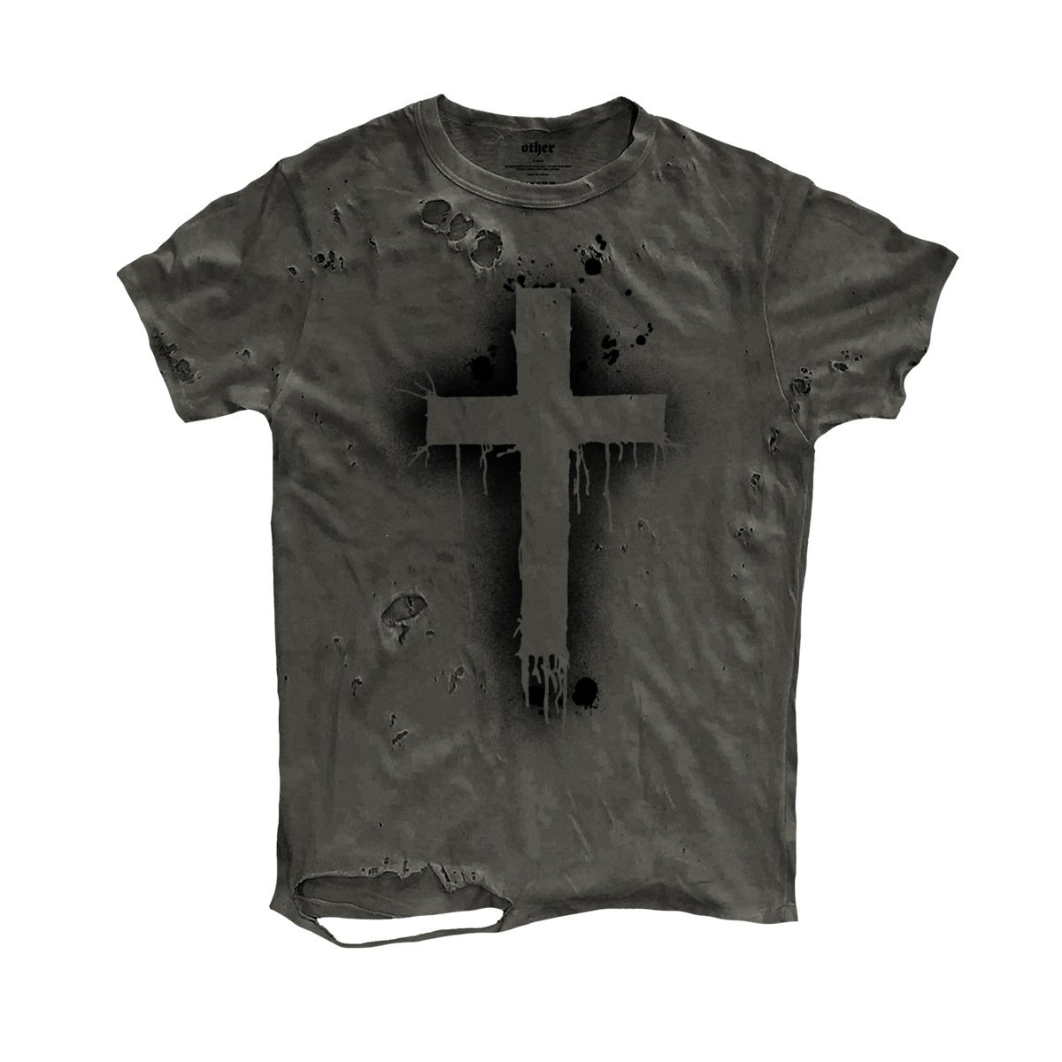Short-sleeve T-shirt With A Cross Design - Image 2