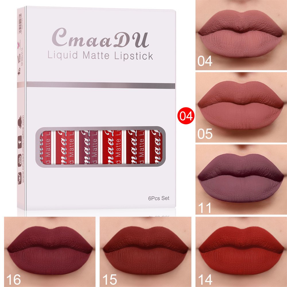 6 Boxes Of Non-stick Waterproof Long Lasting Lip Gloss - Image 2