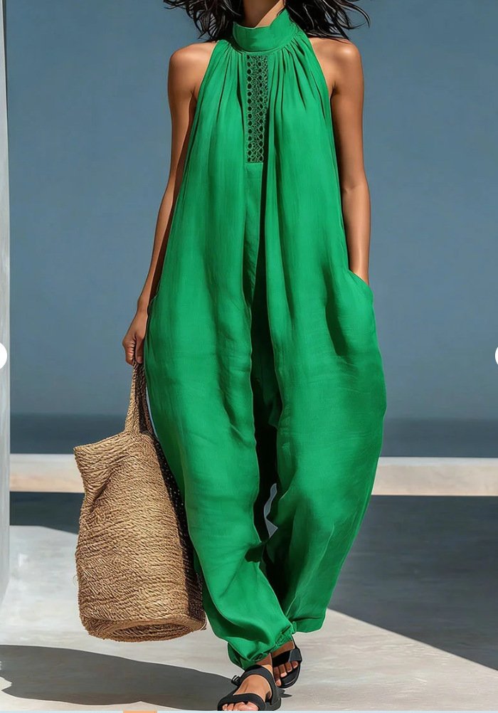 Women's Sleeveless Casual Loose Jumpsuit - Image 9